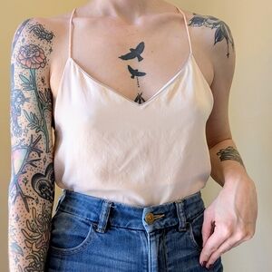 Lululemon Cream Silky Spaghetti Strap Tank